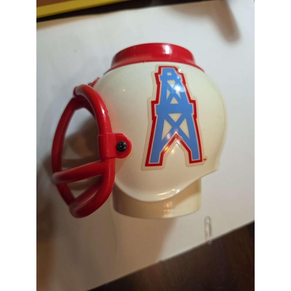 1970s Oilers Mini Gumball Machine Helmet Derrick Logo NFL
